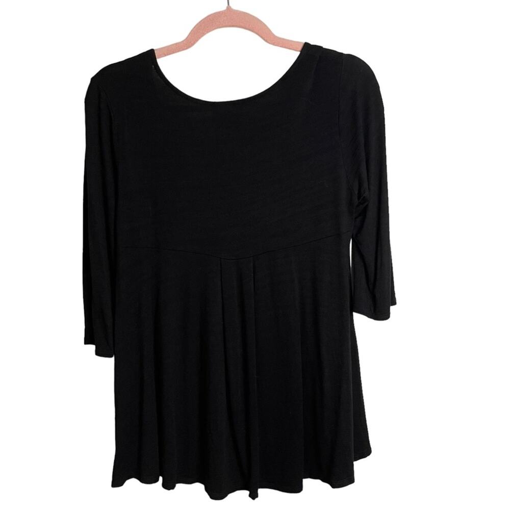 Anthropologie W5 Be Merry Studded Black Shirt - Picture 3 of 4